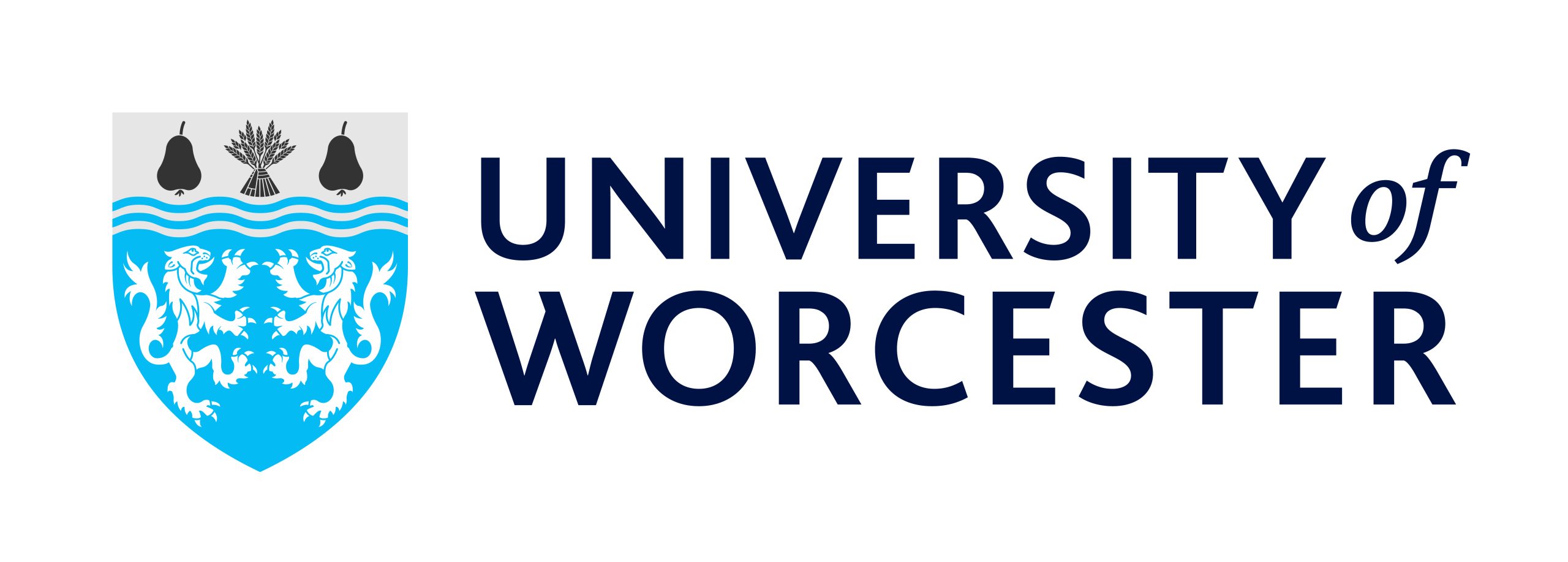 A graphic with the words University of Worcester and a shield to the left of the words.